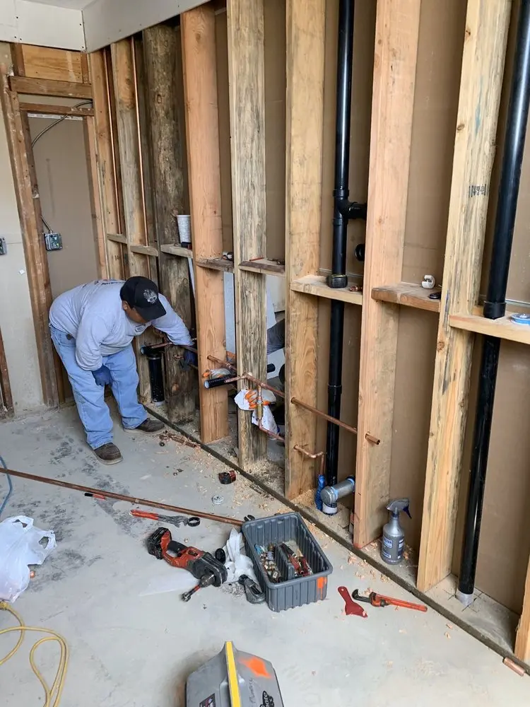 Commercial rough-in plumbing for Water Heater Replacement in Cataldo